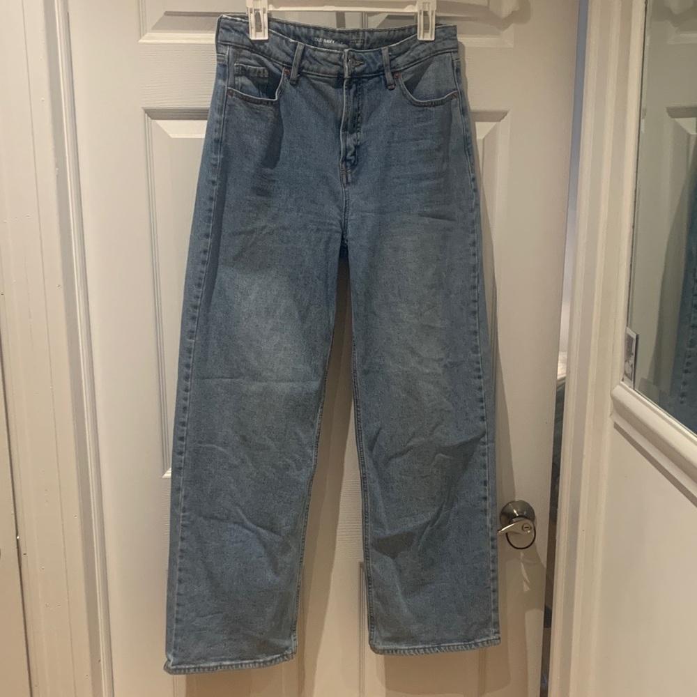 Old Navy Denim Straight Leg Jeans - Light Blue